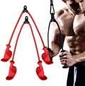 ZJFIT Ergonomic Triceps Rope PVC/Abs/PC Anti-Slippery Natural Rubber Grip Fitness Training Exercise Equipment