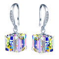 Sterling Silver 925 Premium Austrian Crystal Jewelry Dangle Drop Earrings for Women Destiny Jewellery