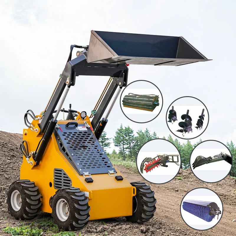 Mini Best Quality and Price Skid Steer Hydraulic Breaker 45Mm Bit and Bush Cutter
