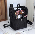 Qetesh Clear Makeup Brush Holder Custom Logo Large Capacity Portable Travel Multi-functional Cosmetic Bag with Adjustable Strap