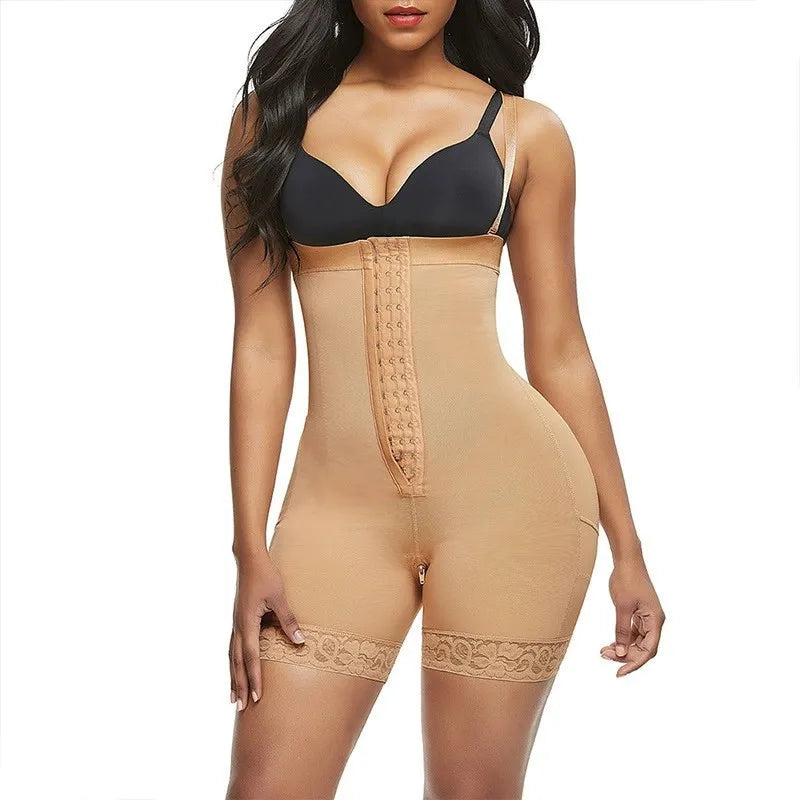 Wholesale Women's Breathable Medium Tummy Control Panties Strap Waist Butt Lifter Shaper Slimming Eco-Friendly Nylon/Spandex