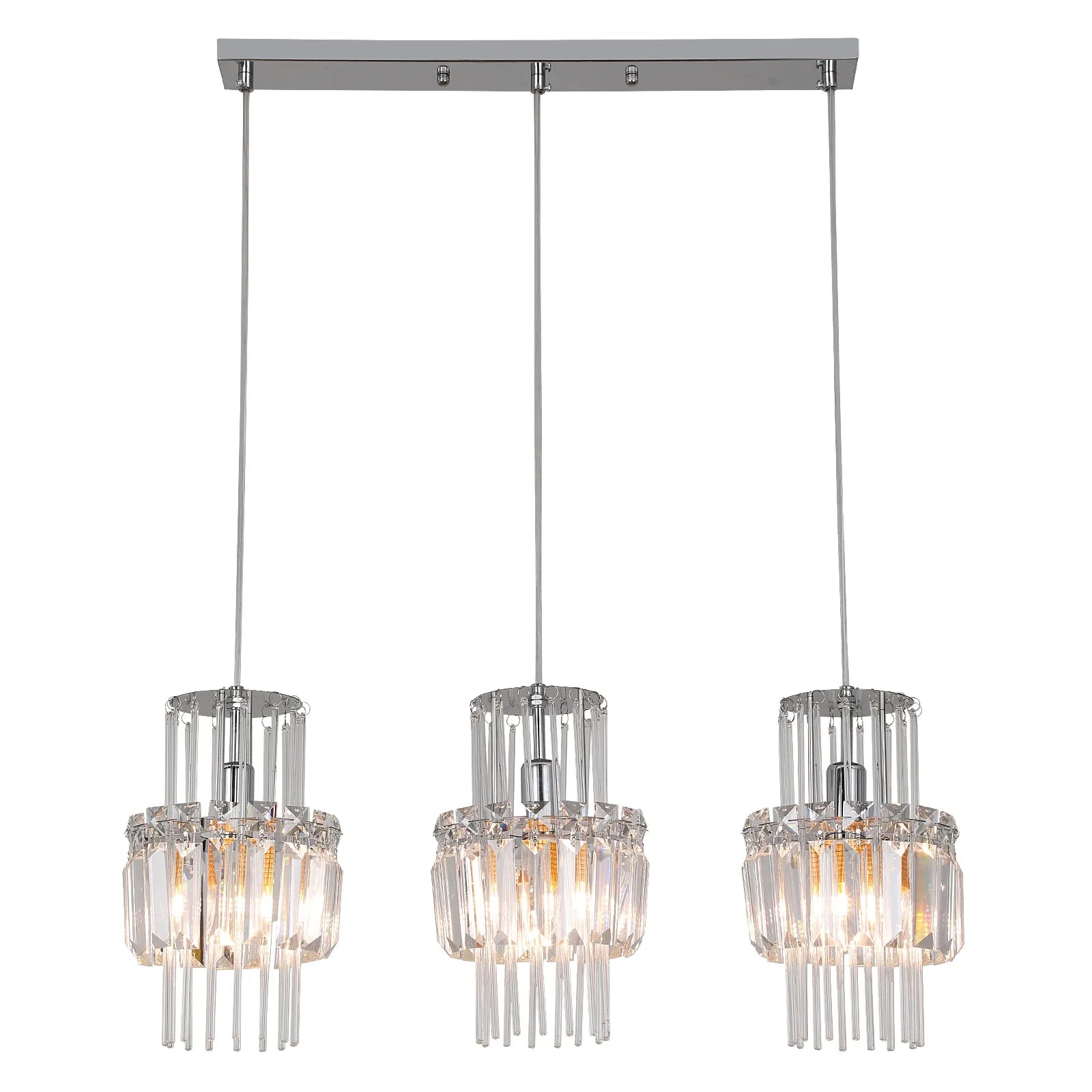 Modern Crystal Ceiling Light for Living Room Personalized Lighting Design Home Office Apartment Iron Surface Mounted