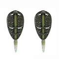 European Carp Fishing Accessory Set 25g 35g 45g Alloy Spool In-Line Flat Method Feeders Plastic Terminal Tackle Fishing Tool
