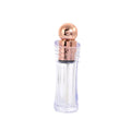 Custom Logo Makeup Packaging Electroplated Gold Carved Lid Transparent Lip Gloss Lip Glaze Empty Solid Plastic Tube Custom Logo