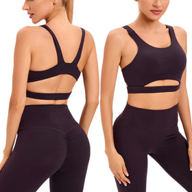 Ready to Ship Quick Dry Breathable Fitness Back Cross Lightweight Yoga Bra Activewear Fitness Women Sports Bra