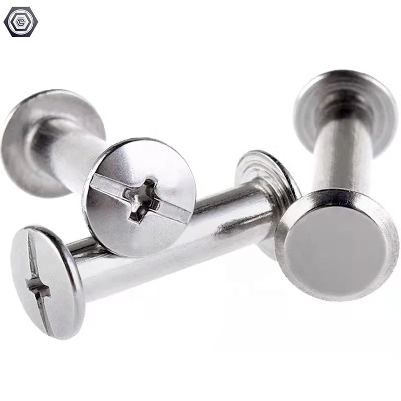 Nickel Plated Philips Driver Binding Post Book Female-Male Chicago Screw