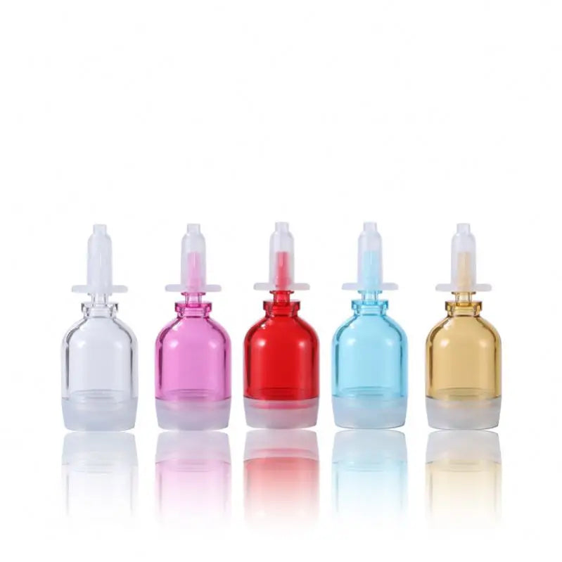 Korea Small Hanging Bottle Hyaluronic Acid Original Liquid Ampoule Neck Essence Preserving Bottle 10ml Small Bulb Bottle