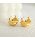 Ocean Style Shell Smooth Non-Fading Niche Personality Fashion Jewelry Sets Stainless Steel Shell Shape Micro-Inlaid Pearl 18K
