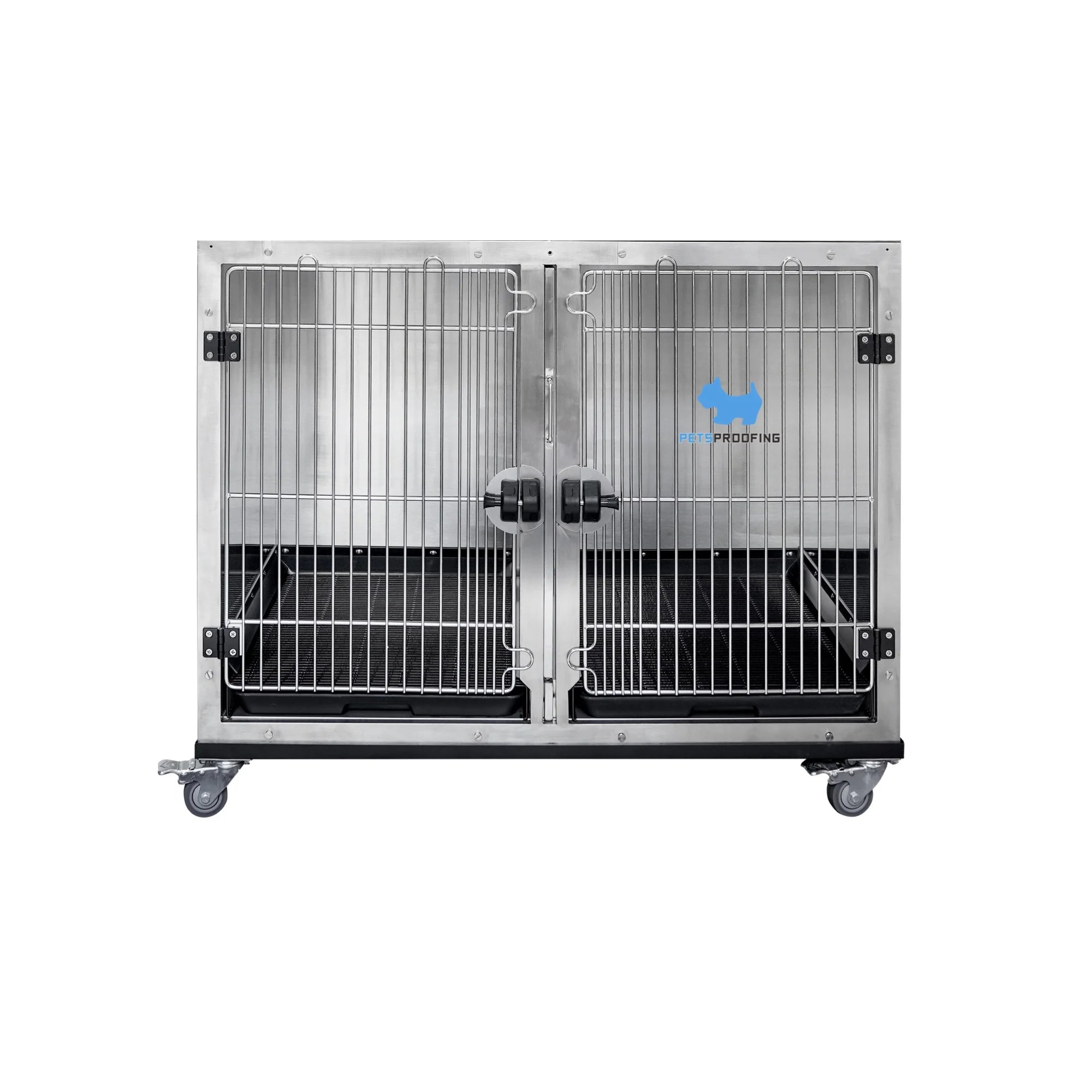Wholesale Petsproofing Professional Veterinary Dog Carriers Kennels Large Animal Housing with Steel Metal Materials Dog Cages