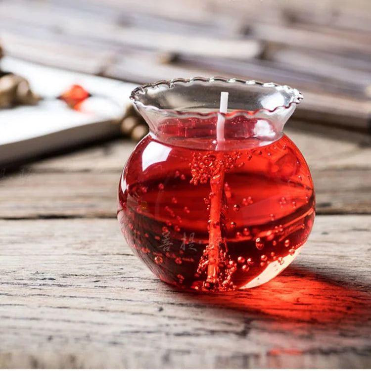 Wholesale Handmade Berg Crystal Cylinder Glass Tea Light Holder Colored Glass for Christmas Home Decoration