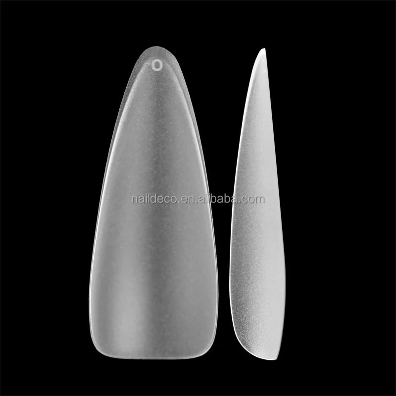 NADECO Hot Sale Long Stiletto Pointed Full Cover Press on Manicure Extension Acrylic Artificial Soft Gel Nail Tips