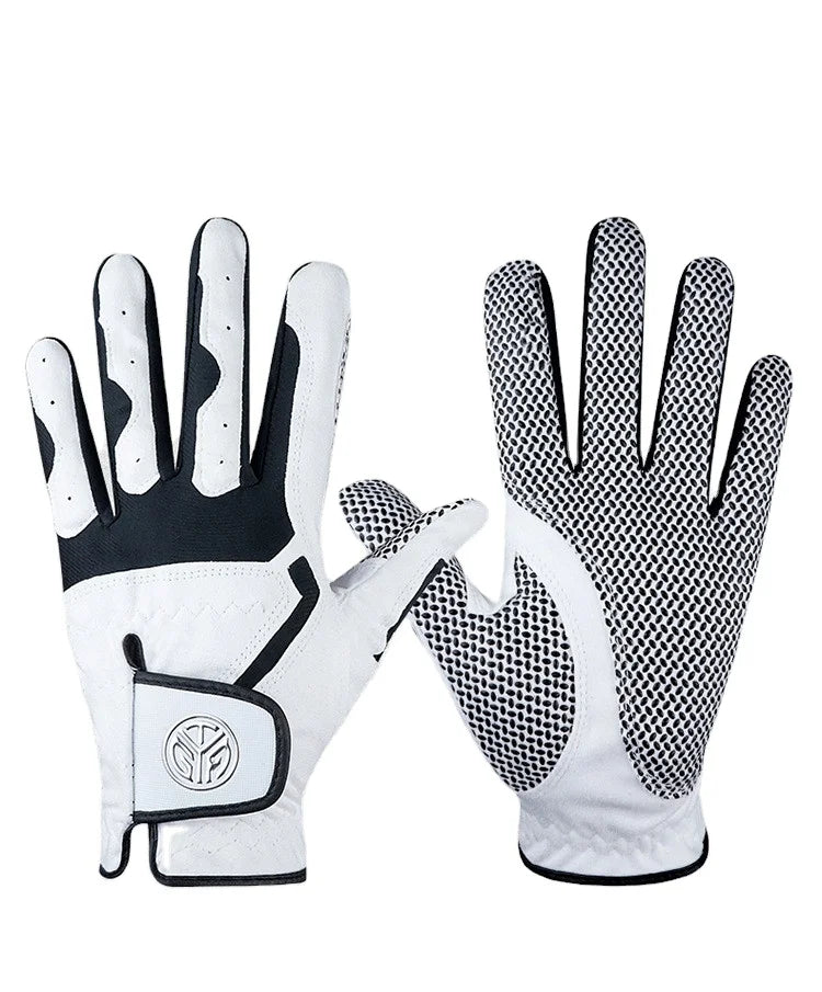 Men's New Microfiber Cloth Golf Gloves Non-Slip Breathable and Wear-Resistant Washable Sports Gear