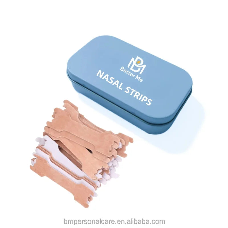 Low MOQ Extra Strength Nose Breathing Congestion Relief Better Sleep Works Instantly Remove Snoring Nasal Strips for Sports
