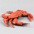 Large Red Crab Realistic Lifelike Sea Animal Model PVC Plastic Solid Figure Toy Kids Gifts