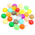 40pcs/lot 8mm 10mm 12mm Colorful Amber Opal Crystal Flat Back Resin Cabochons for Bracelet Earrings DIY Jewelry Making Findings