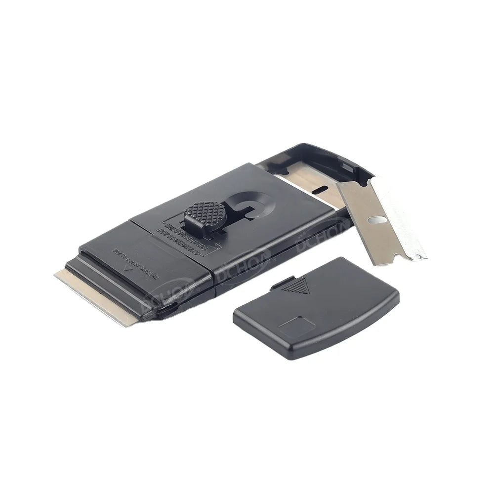 DCHOA Single Edged Blade Cleaning Scraper with 2 Blades Mini Razor Scraper