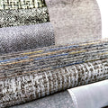 M&Y MYG8039-04 100% Polyester Faux Linen Italian Home Jacquard Fabric Dyed Plain Pattern for Cushion Upholstery & Sofa Cover
