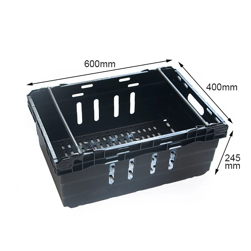 LEADLOONG Solid Box Supermarket Baskets Storage Sundries Plastic Stackable Nestable Durable Eco-friendly Book Organizer