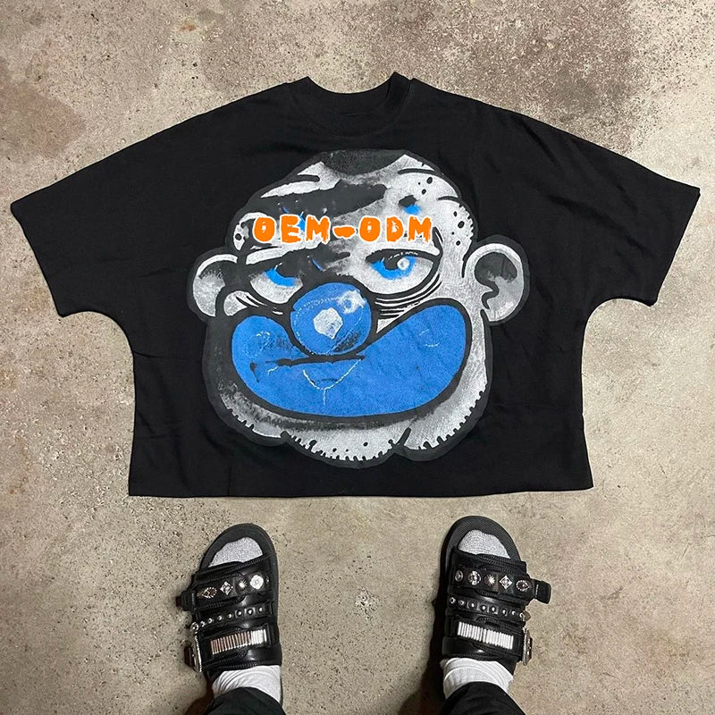 Custom Heavyweight Over Sized Cotton Boxy Fit Drop Shoulder Tshirt Vintage Cropped T-shirt Men Oversized Tshirt