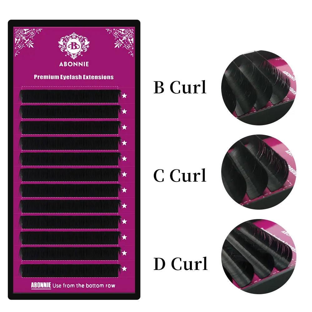 Lashes Supplies 0.05 0.07 0.10 0.15 0.20 0.25 J B C D Curl Volume Lash Individual Extension Eyelash Extension Natural Long