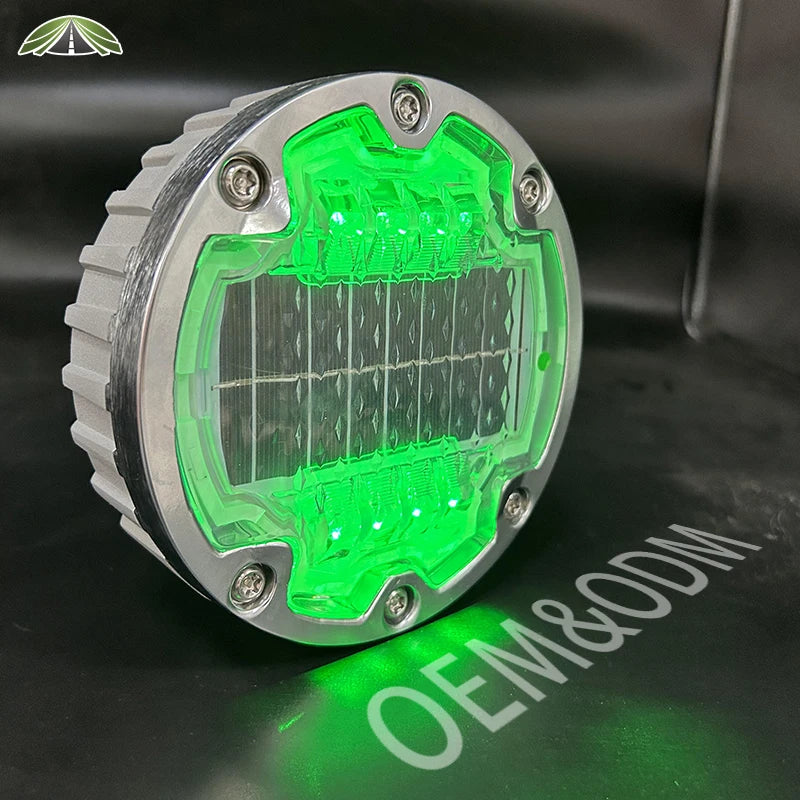 IL300 Embedded Solar Circular Road Studs D143 150 Aluminum Solar Led Cats Eye Road Stud MegaBDM