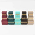 Bracelet Luxurious Leather Jewelry Earring Box Jewelry Packaging Bangle Package Box Jewelry Ring Wedding Packaging Jeweler Box