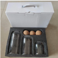Handmade 3pcs Food Grade Glass Storage Jar Set for Kitchen Spice with Gift Box