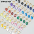 MD91 18K Gold Plated Brass Copper and Zircon DIY Pendants and Charms for Jewelry Making Handmade Necklace Findings 6pcs/Lot