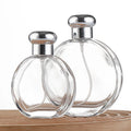High Quality 50ml 100ml Glass Perfume Spray Bottles Simple Style round Flat with Screen Printing Factory Direct Wholesale