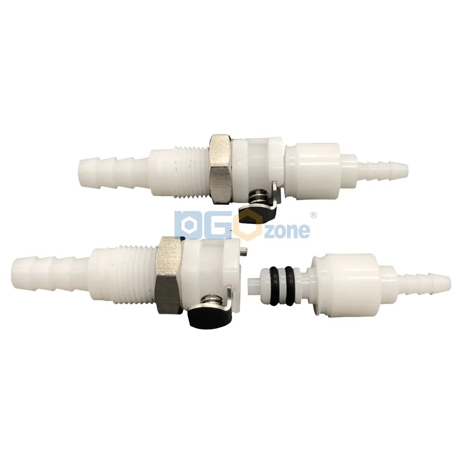 Large Orifice Coupling Plastic Quick  1/4 5/16 3/8 Female and Male Couplings Quick Connector ROHS Certificate DGOzone