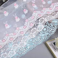 New Mesh Embroidery Lace Curtains Sofa Clothing Skirt Embroider Small Flowers Mesh Lace WS54