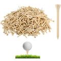 Solid Bamboo Golf Ball Holders Tees-Long/Medium/Short Sizes Custom Logo Printing MOQ 5000PCS OEM Available Clear Polybag