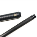 OKHEALING 2-Piece Carbon Fiber Pool Jump Cue T700 Shaft 3K Carbon Butt 12.9mm Tip Adjustable Weight Uni-Loc Joint