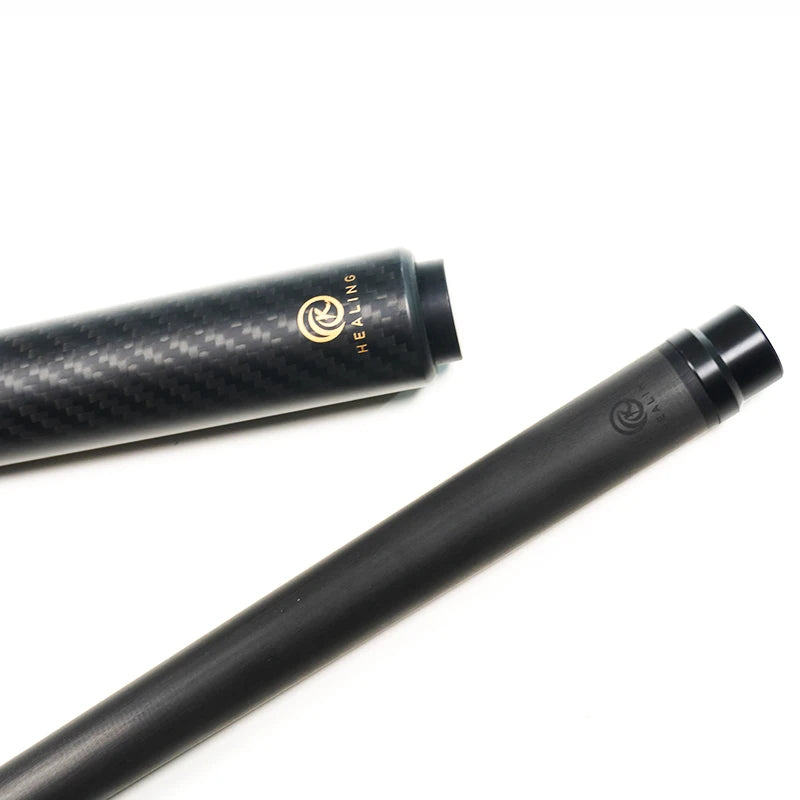 OKHEALING 2-Piece Carbon Fiber Pool Jump Cue T700 Shaft 3K Carbon Butt 12.9mm Tip Adjustable Weight Uni-Loc Joint