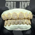 Custom Made Teeth Grillz Jewelry Vvs Moissanite Diamond Grillz 925 Silver with 18K Gold Plated Iced Out Grillz for Teeth