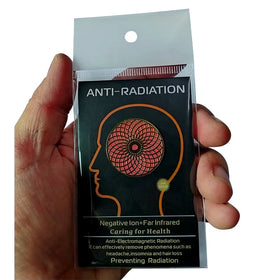 Scalar Quantum Shield Energy Sticker with Negative Ions 24K Gold & Metal 26mm for Phones EMF/EMR/5G Radiation Protection