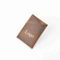 High Quality Vintage Crazy Horse Genuine Leather Credit Card Holder Custom Logo Card Holder for Men