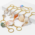 Bohemia Natural Shell Keychain for Women Men Handbag Hangle Car Key Holder Conch KeyRing Jewelry Accessories Beach Souvenir Gift