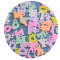 Hot Sell Transparent Jelly Matte Color Acrylic Letter Pendant Beads Alphabet A-Z Letter Charms for Earring Key Chain Making Supp