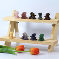 Ghost Dog Carving Crystals Wholesale Bulk Healing Stones Spiritual Meditation Crystal Animal Carving for Fengshui Ornaments