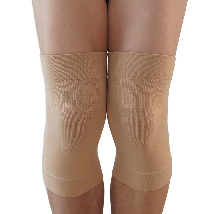 Custom Knitted Nylon Sport Knee Sleeve Guard for Weightlifting & Fitness Compression Knee Brace