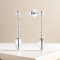 QX Custom OEM Minimalist Dainty 925 Sterling Silver Vintage Fine Jewelry Waterdrop Earings for Women Luxury