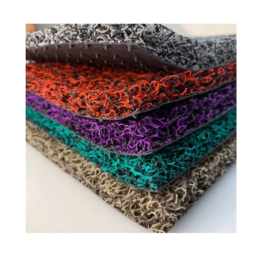 Anti slip Pvc Coil Mat Roll Spaghetti Mats Doormat Waterproof Outdoor Floor Plastic Carpet