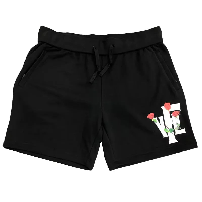 Custom Logo Men's XL Zipper-Pocket Board Shorts Breathable Summer Character Print Drawstring Casual Sports Shorts With Pockets