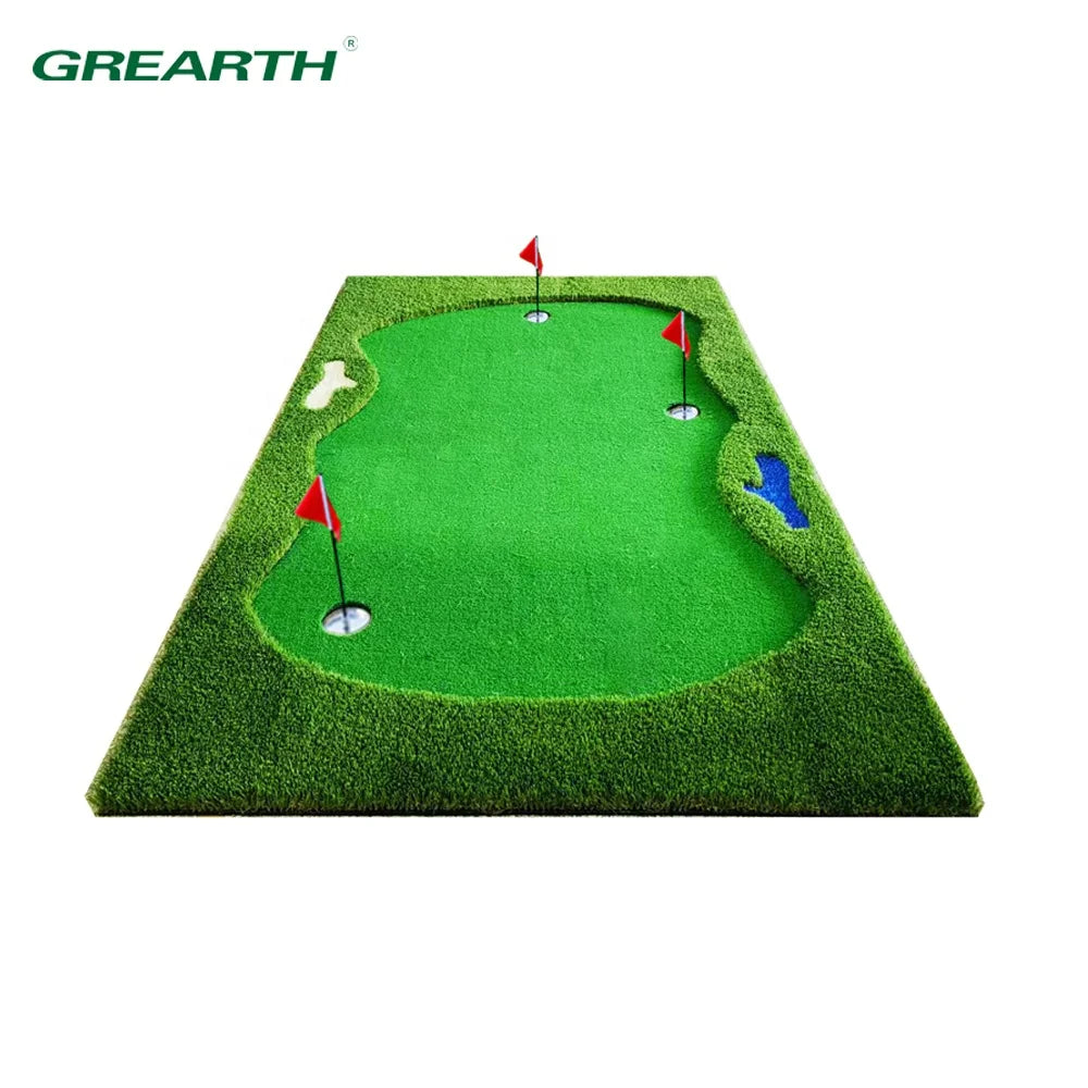Putting Green Golf MatTrue to Life Green Simulation Golf Putting MatGreen Long Challenging Putter for Indoor Outdoor