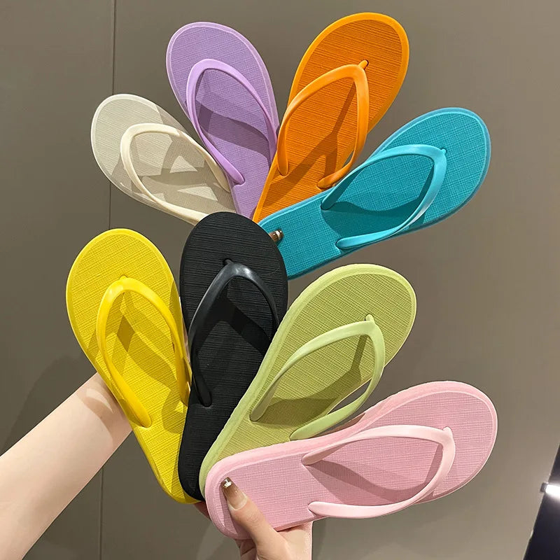 New Ladies Summer Beach Flip Flop Slide Slippers Soft Sole Casual Sandals Anti-Slip Light Weight Feature Printed for Winter