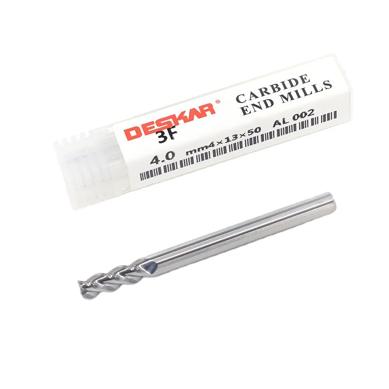 For DESKAR 3F-4.0mmX4X13X50 AL002 3-Flute 4mm Aluminium End Mill Custom ODM & OEM Support