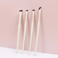4pcs Wholesale Makeup Brush Tools High-end Ultra Fine Thin Flat Angled Flat Eye Brushes Flat Eyeliner Brush With Private Label