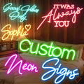 Free Design Custom Led Light Will You Marry Me Happy Birthday Neon Signs Custom for Room Home Wedding Decor