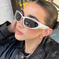 Custom Logo Hot Sale Fashion Men Mirror Lens Silver Punk Sun Glasses Y2K UV400 Sports Sunglasses Women